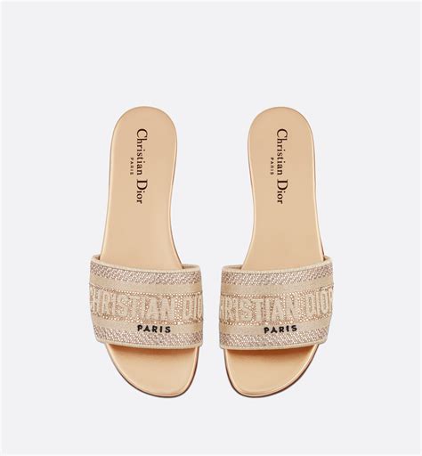 dior dway heel|CHRISTIAN DIOR Dway Embroidered Slide Sandal (Women).